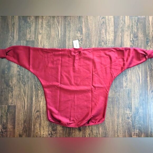 $5 Item! NWT Parrton Floral Embroidery Drop Shoulder Sweatshirt - Picture 12 of 13